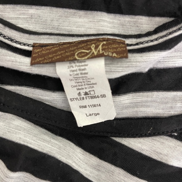 Black &‎ gray ruching top - Picture 8 of 8